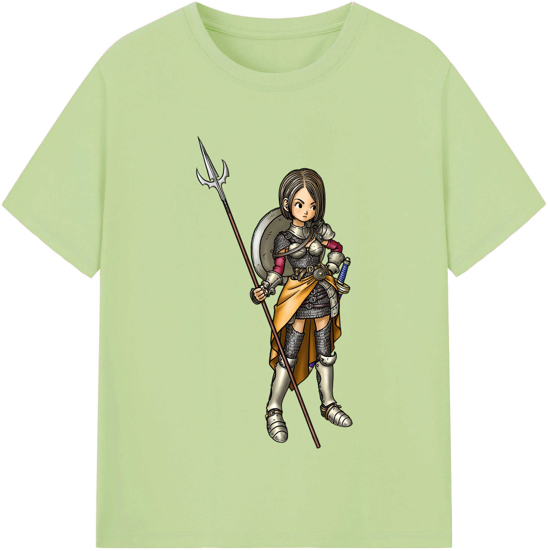 （画像用） ドラゴンクエスト Doragon Kuesuto Dragon Quest 綿100％半袖Tシャツ（フロントプリント）